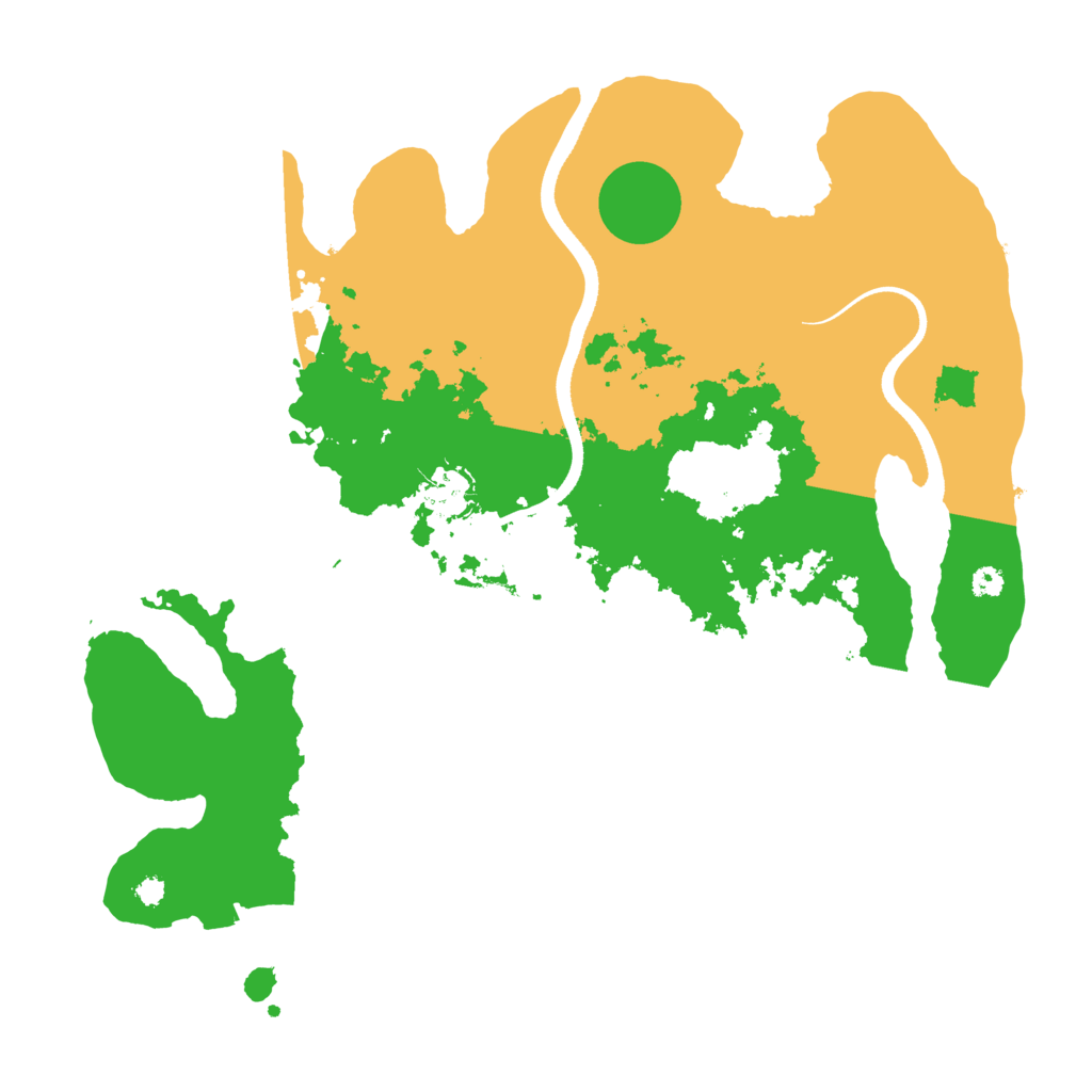 Biome Rust Map: Procedural Map, Size: 3500, Seed: 943764346