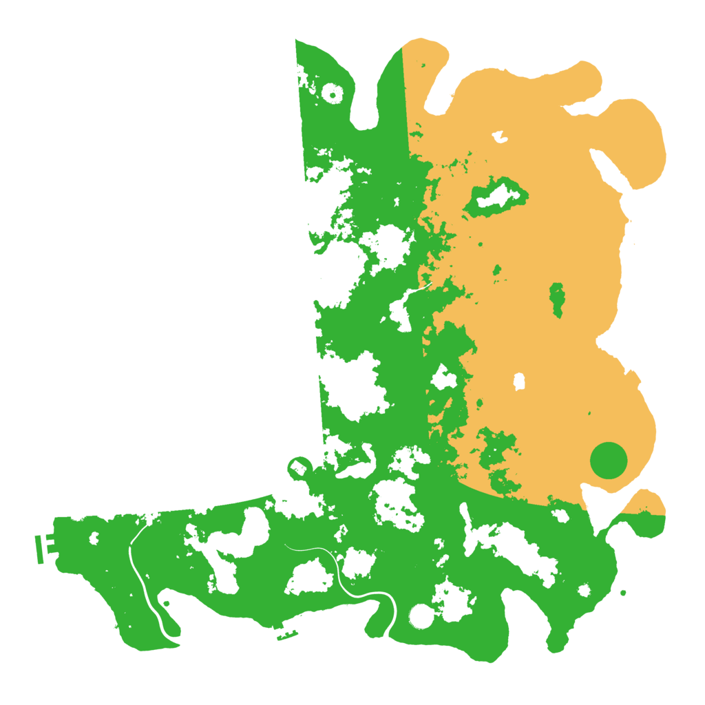 Biome Rust Map: Procedural Map, Size: 5000, Seed: 634366610
