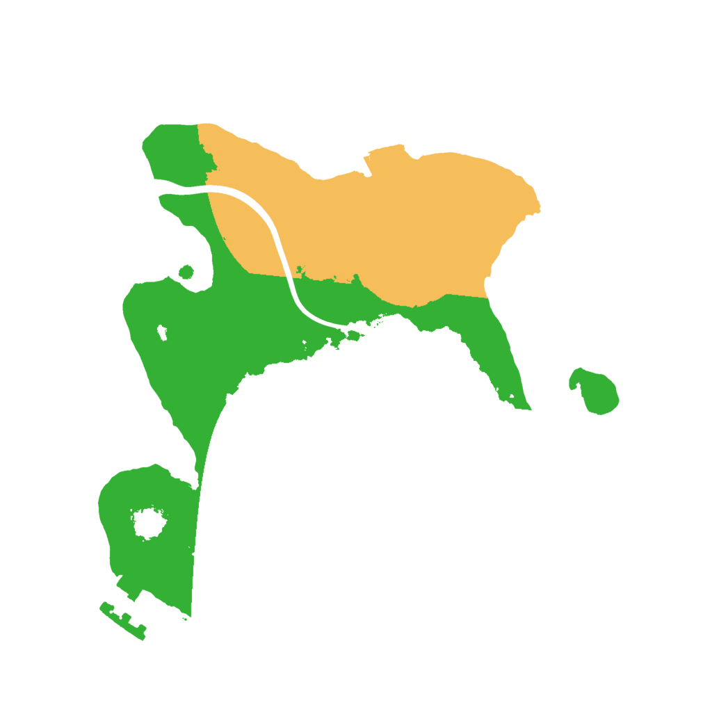 Biome Rust Map: Procedural Map, Size: 2000, Seed: 896851568