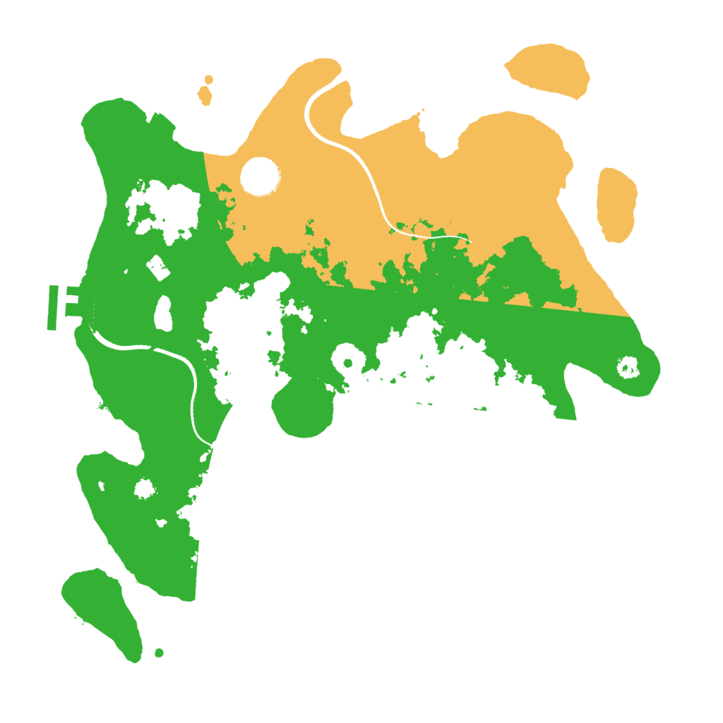 Biome Rust Map: Procedural Map, Size: 3250, Seed: 896851568