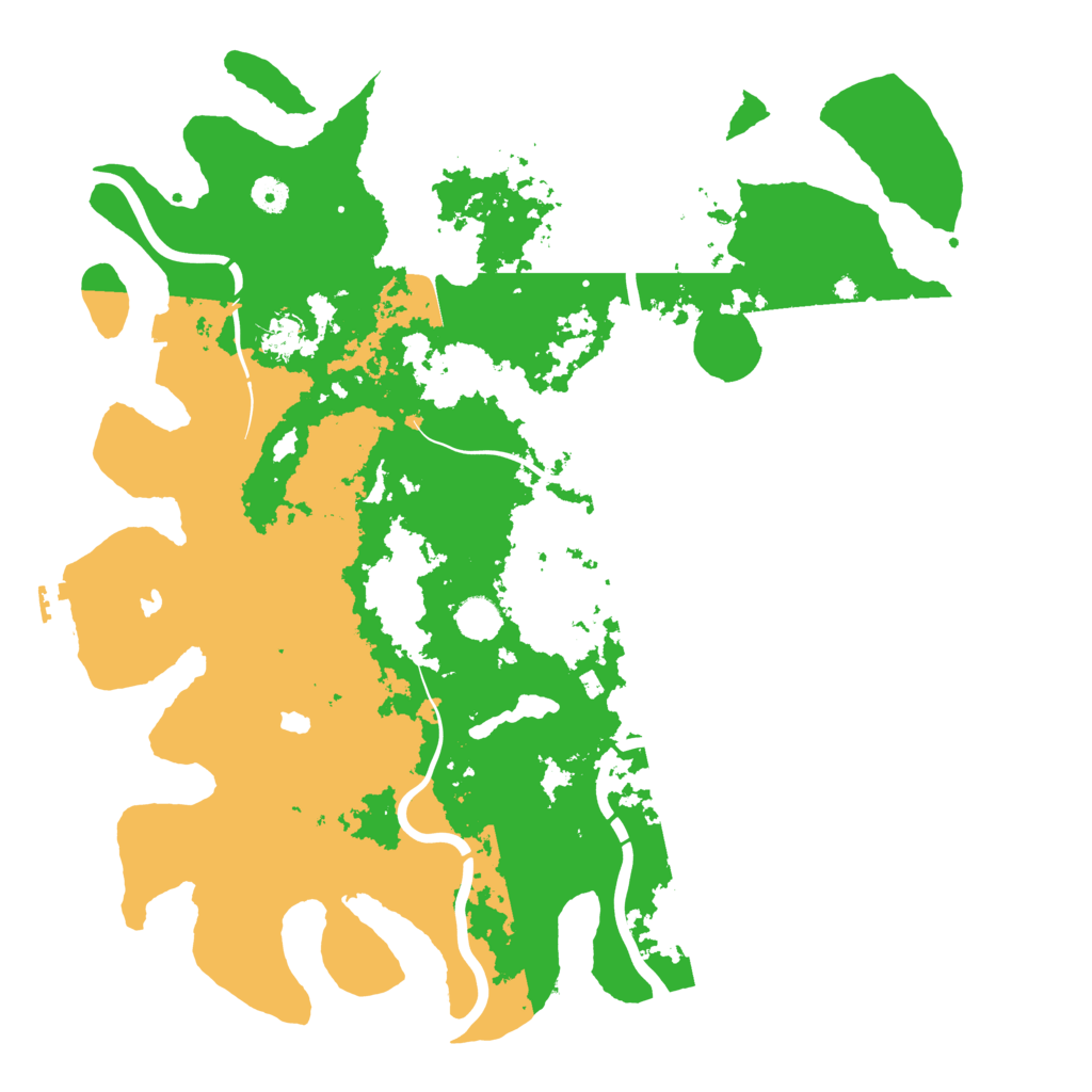 Biome Rust Map: Procedural Map, Size: 4500, Seed: 93443607