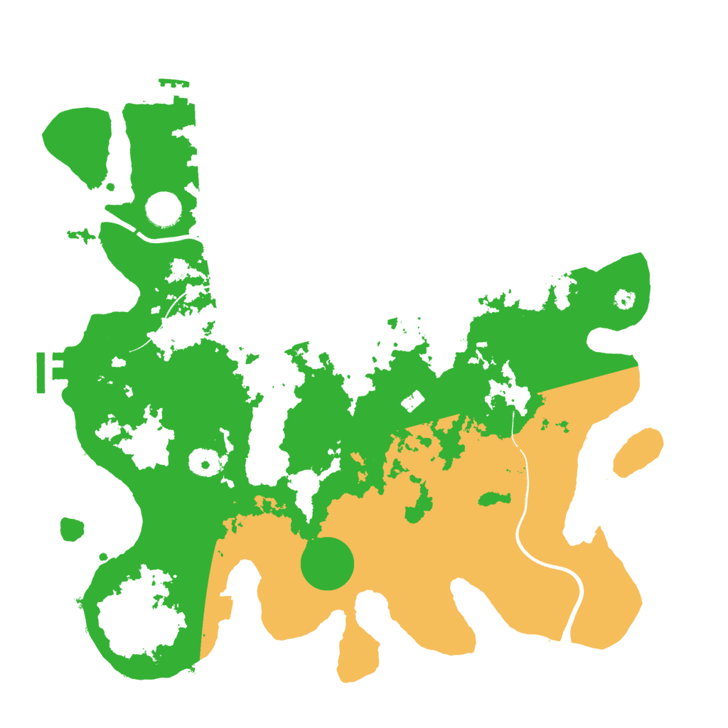 Biome Rust Map: Procedural Map, Size: 3600, Seed: 148484
