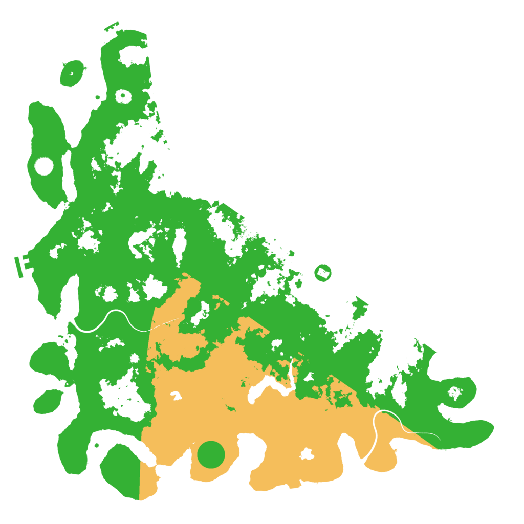 Biome Rust Map: Procedural Map, Size: 5000, Seed: 1271193543