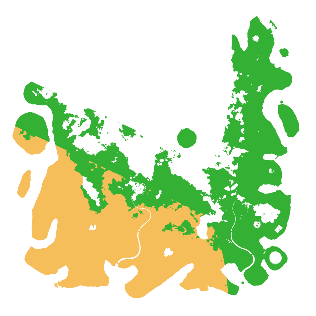 Biome Rust Map: Procedural Map, Size: 4500, Seed: 1222279690