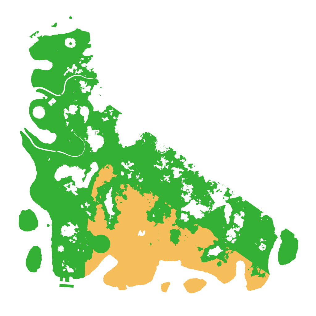Biome Rust Map: Procedural Map, Size: 4500, Seed: 388368889
