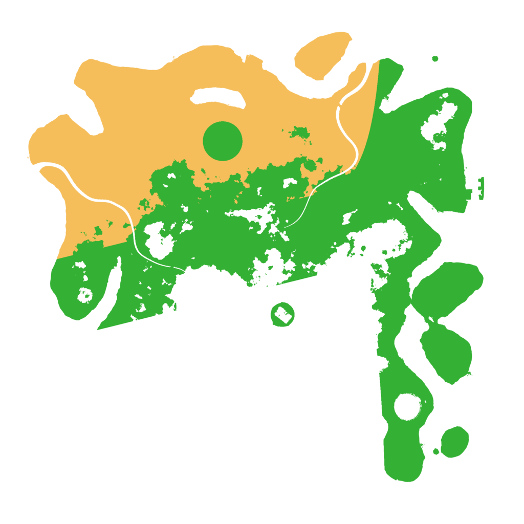 Biome Rust Map: Procedural Map, Size: 3500, Seed: 1065104502