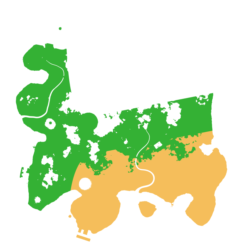 Biome Rust Map: Procedural Map, Size: 3500, Seed: 497030970