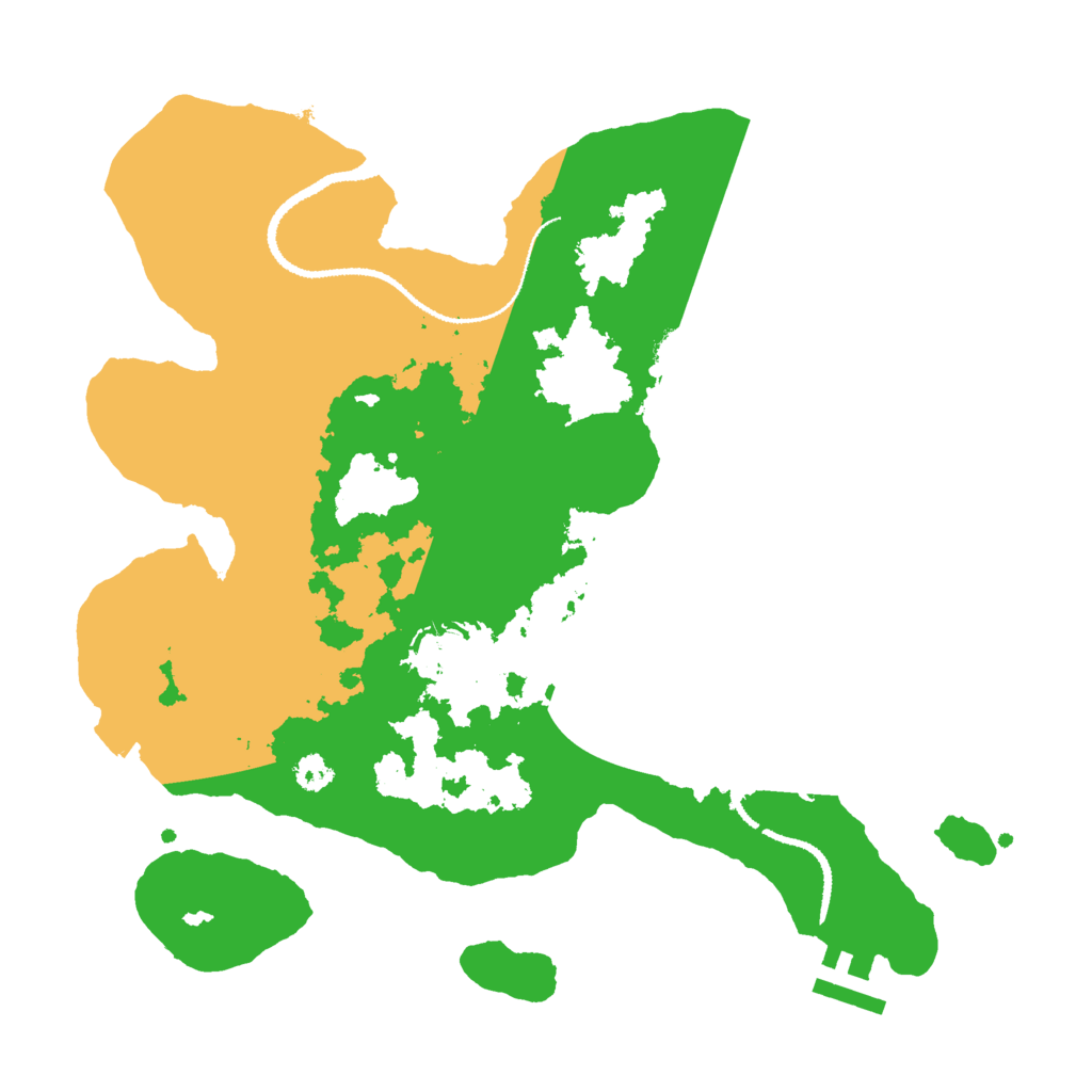 Biome Rust Map: Procedural Map, Size: 3000, Seed: 93333