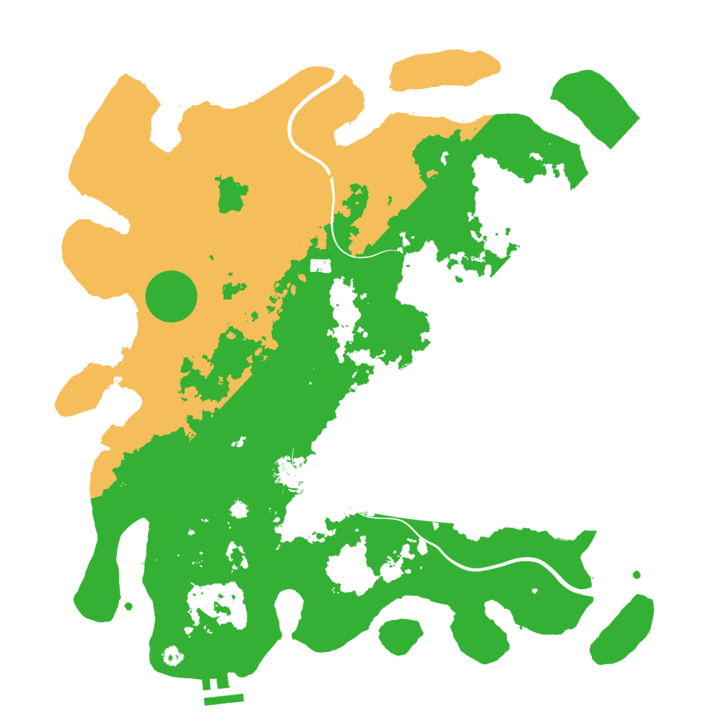 Biome Rust Map: Procedural Map, Size: 3700, Seed: 20250404