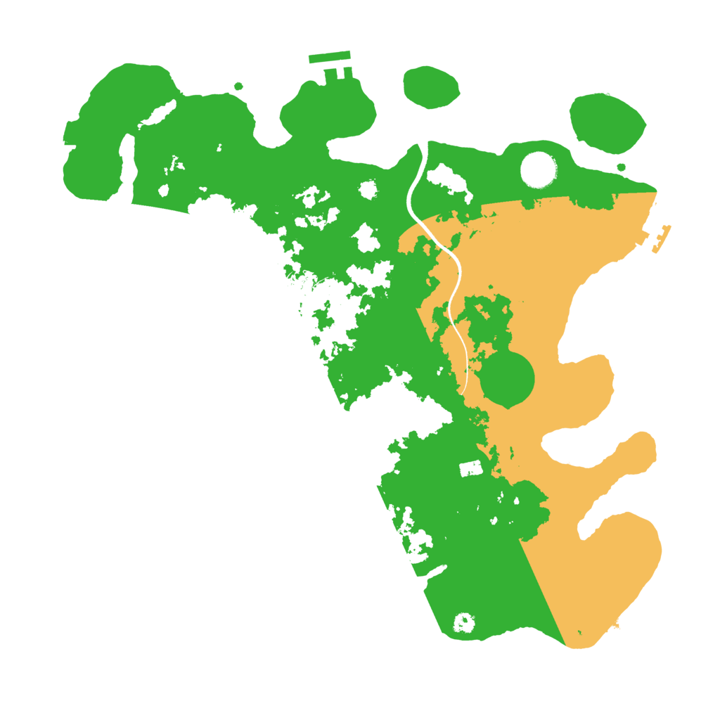 Biome Rust Map: Procedural Map, Size: 3500, Seed: 695382727