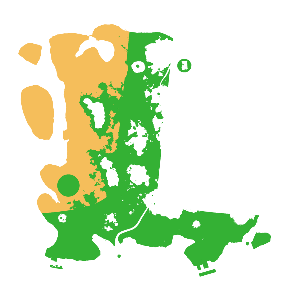 Biome Rust Map: Procedural Map, Size: 3500, Seed: 55486347