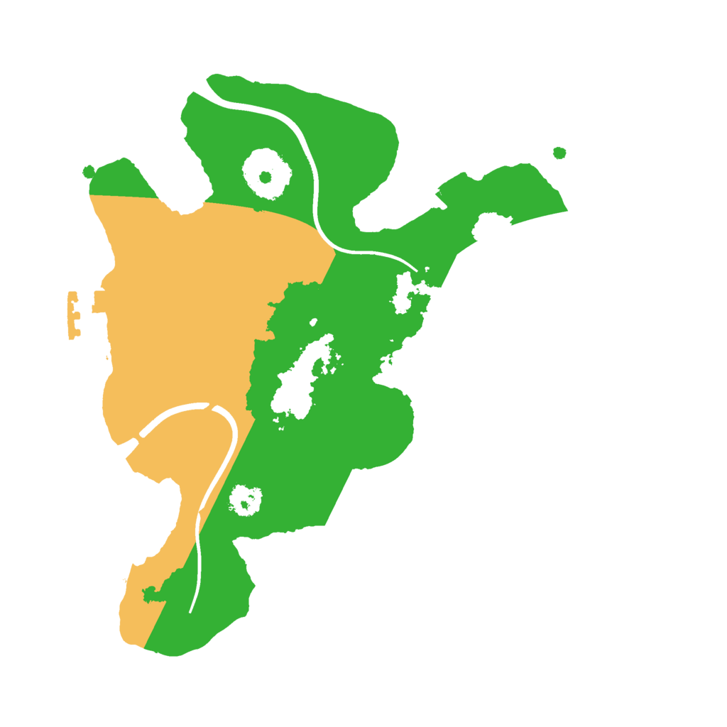Biome Rust Map: Procedural Map, Size: 2300, Seed: 10