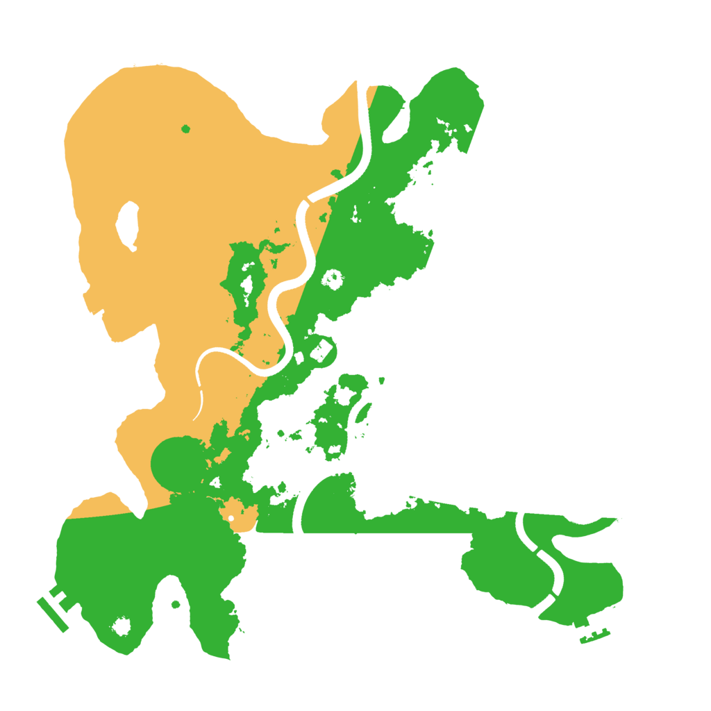 Biome Rust Map: Procedural Map, Size: 3500, Seed: 1955094515