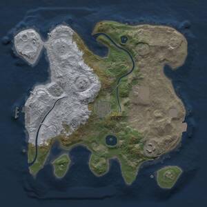 Thumbnail Rust Map: Procedural Map, Size: 2748, Seed: 1561991004, 8 Monuments