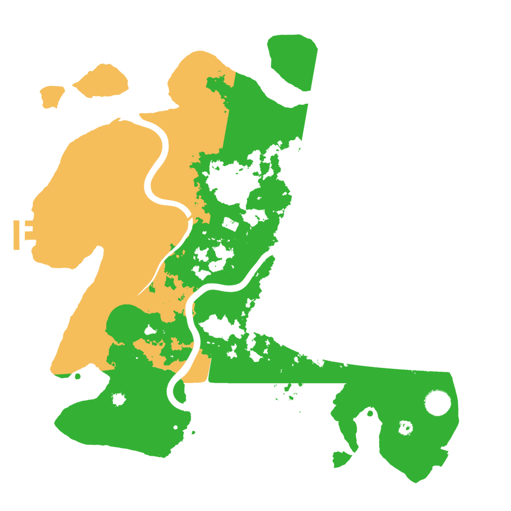 Biome Rust Map: Procedural Map, Size: 3500, Seed: 2057891182