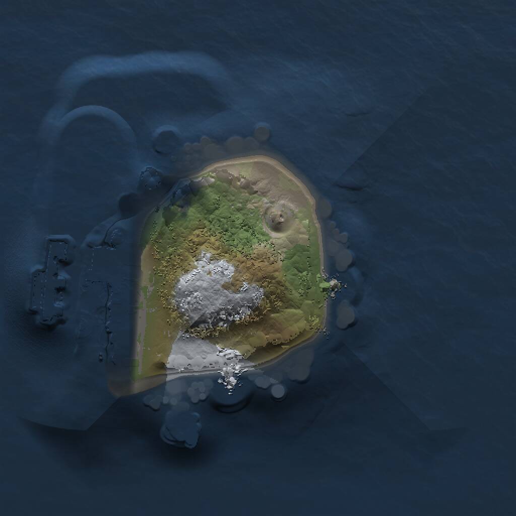 Rust Map: Procedural Map, Size: 1000, Seed: 1524924404, 2 Monuments