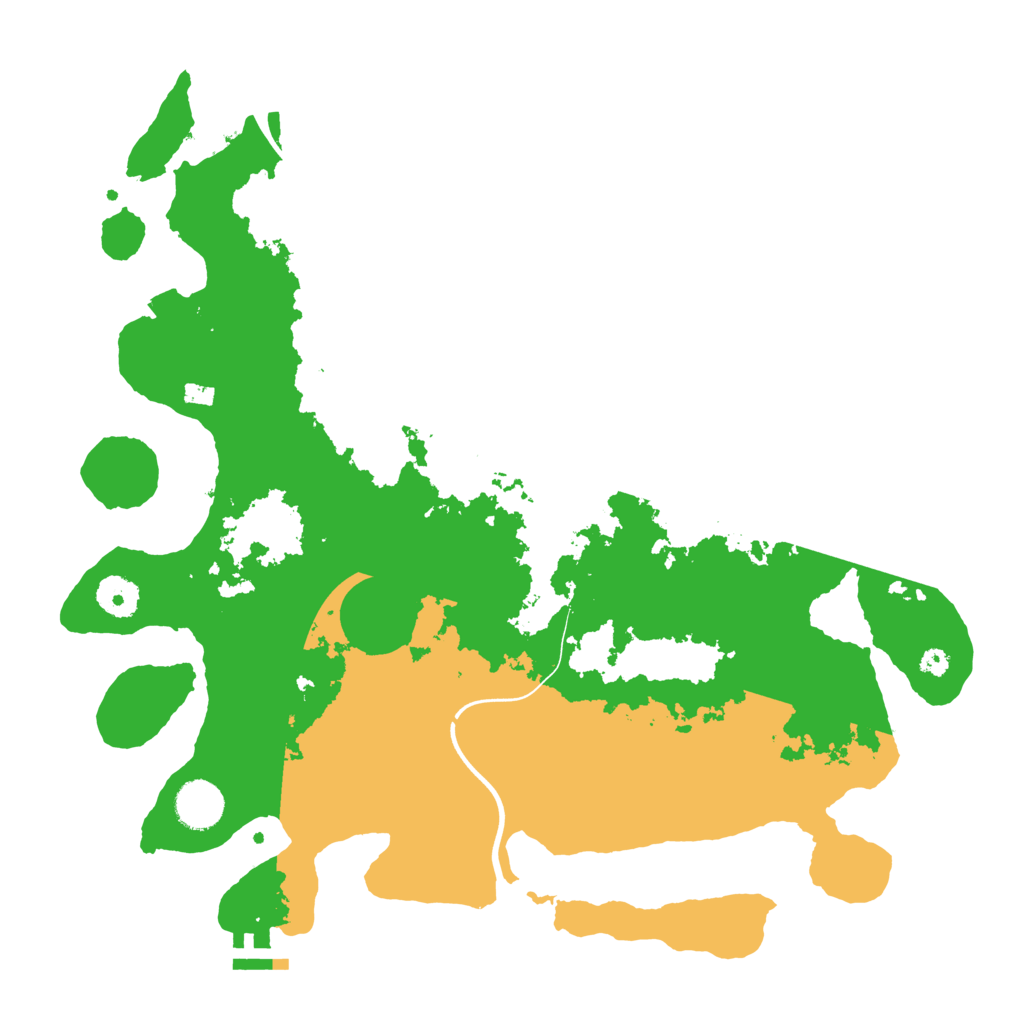 Biome Rust Map: Procedural Map, Size: 3700, Seed: 104511825