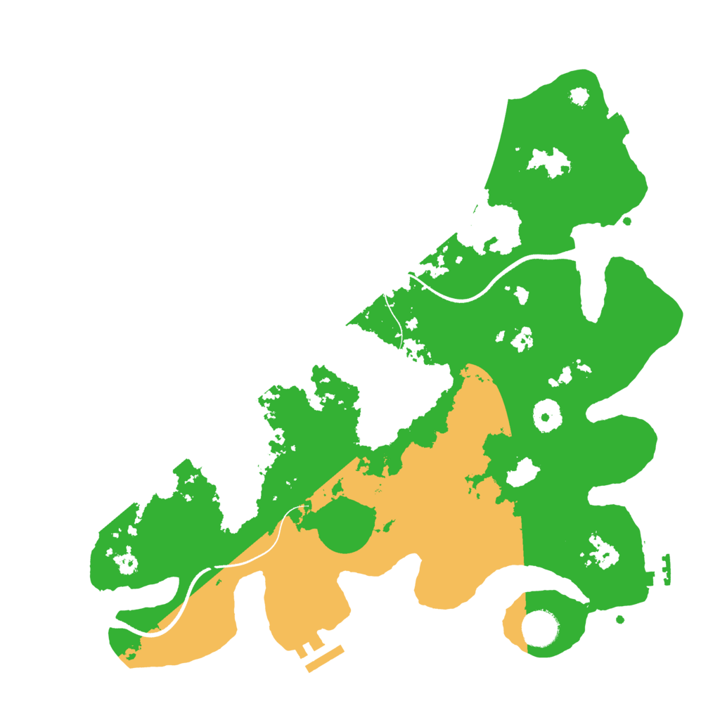 Biome Rust Map: Procedural Map, Size: 3500, Seed: 41972