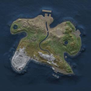 Thumbnail Rust Map: Procedural Map, Size: 2000, Seed: 552248, 5 Monuments