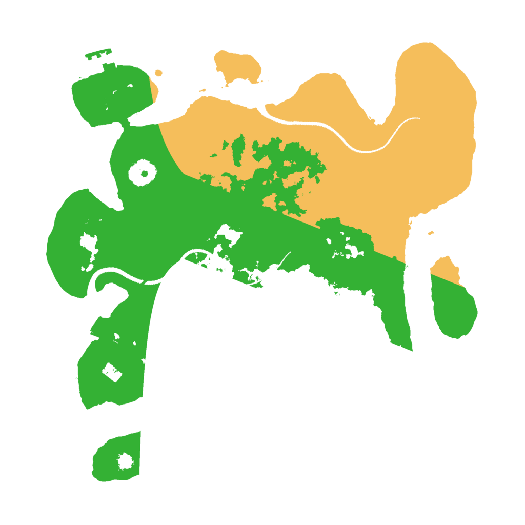 Biome Rust Map: Procedural Map, Size: 3000, Seed: 3401