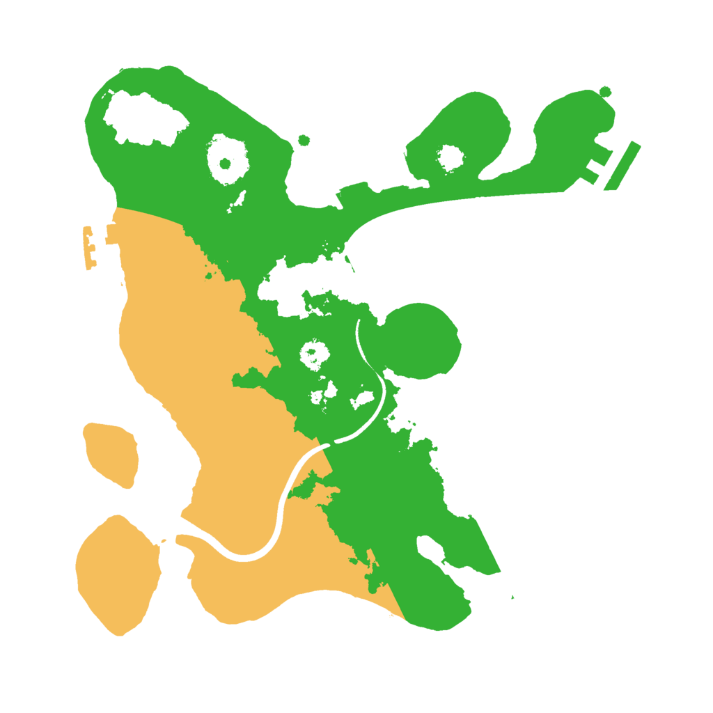 Biome Rust Map: Procedural Map, Size: 2500, Seed: 328564061