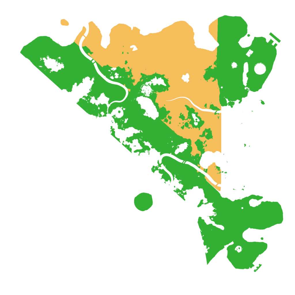 Biome Rust Map: Procedural Map, Size: 4500, Seed: 1352708321
