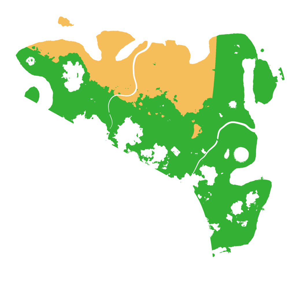 Biome Rust Map: Procedural Map, Size: 3500, Seed: 69845470