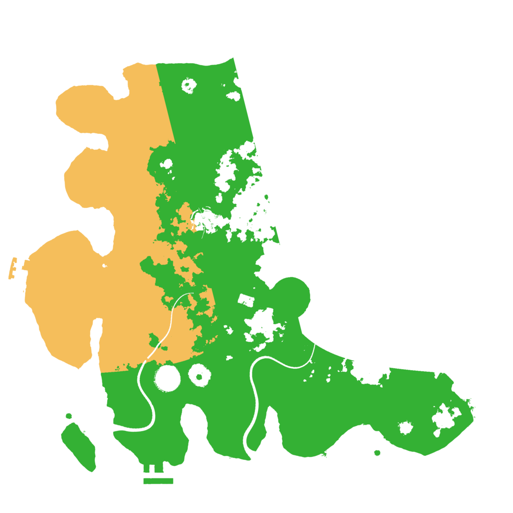 Biome Rust Map: Procedural Map, Size: 3500, Seed: 123773320