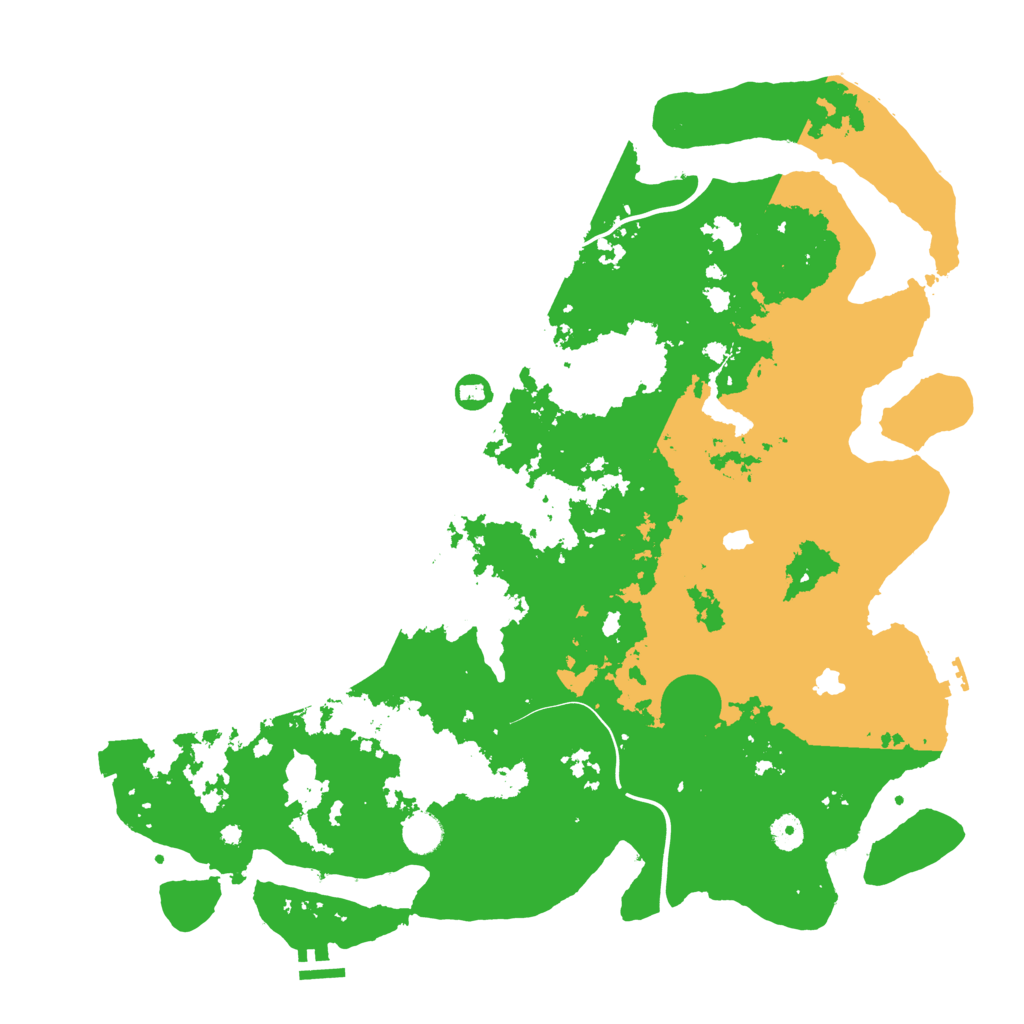 Biome Rust Map: Procedural Map, Size: 4500, Seed: 934908970