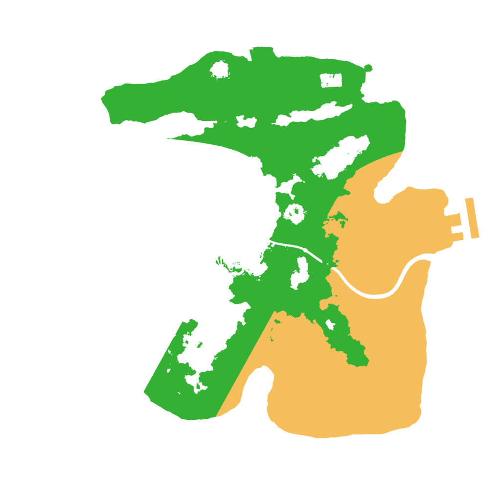 Biome Rust Map: Procedural Map, Size: 2500, Seed: 1273119642