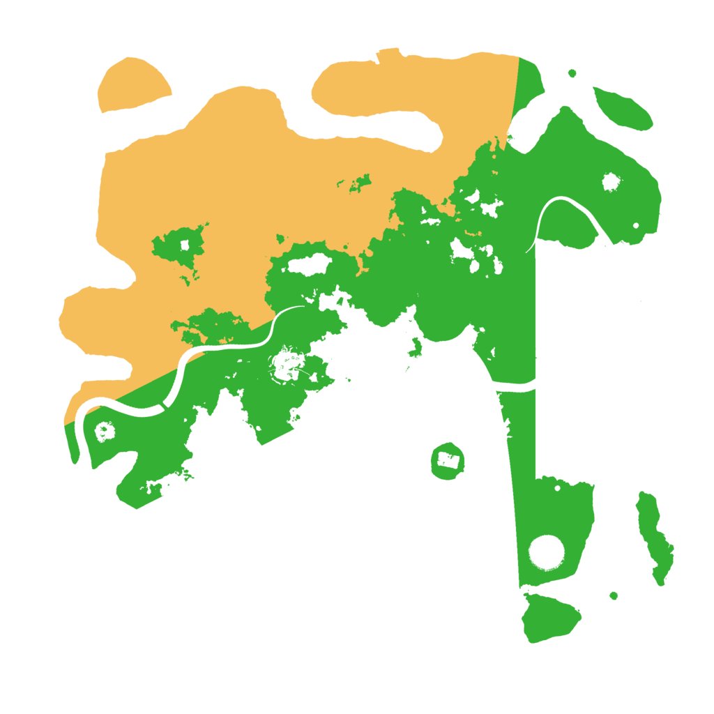 Biome Rust Map: Procedural Map, Size: 3600, Seed: 1161996102