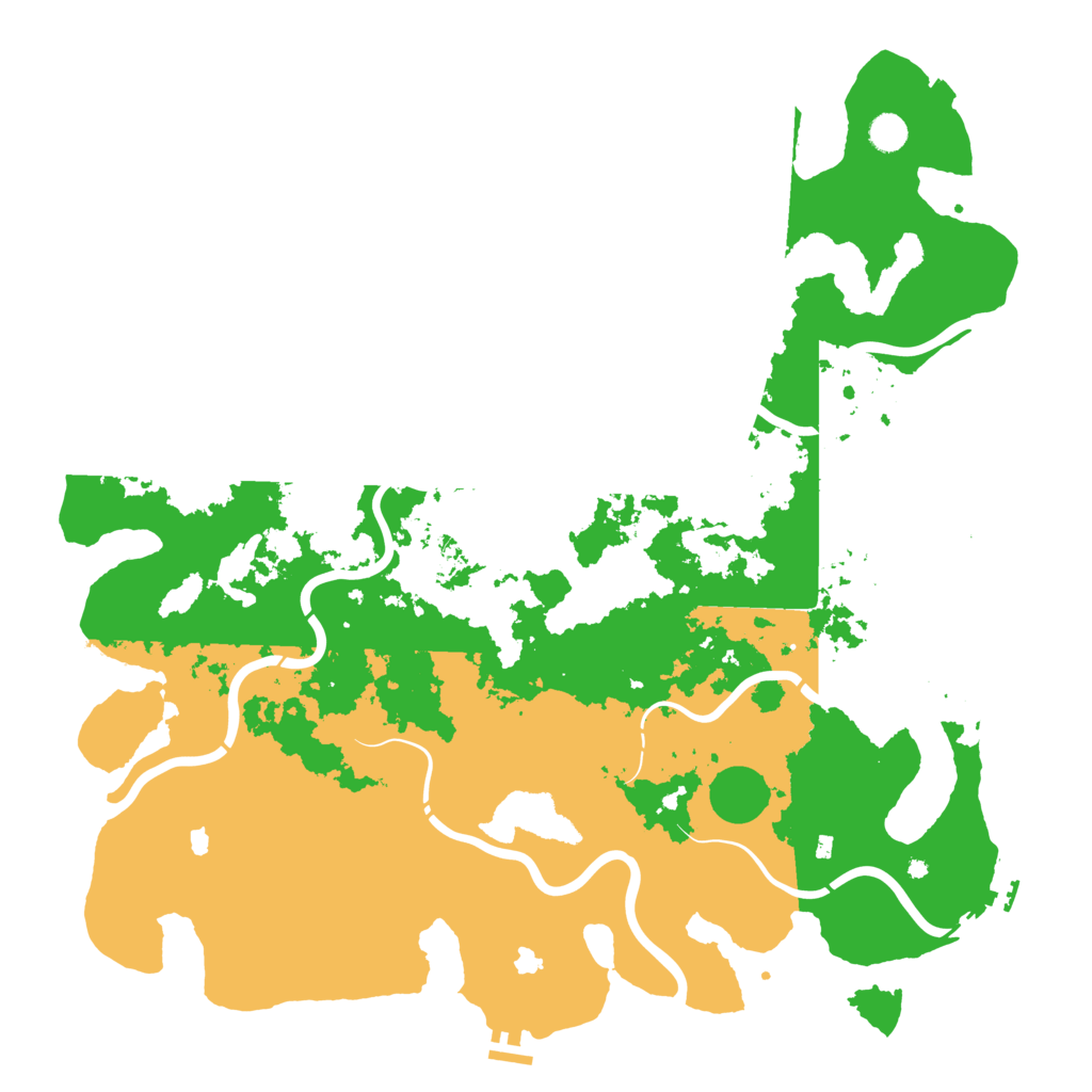 Biome Rust Map: Procedural Map, Size: 5000, Seed: 1765090701