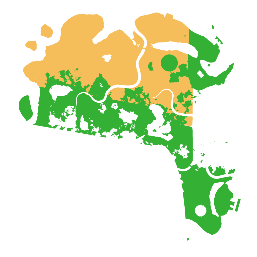 Biome Rust Map: Procedural Map, Size: 4000, Seed: 1842987286