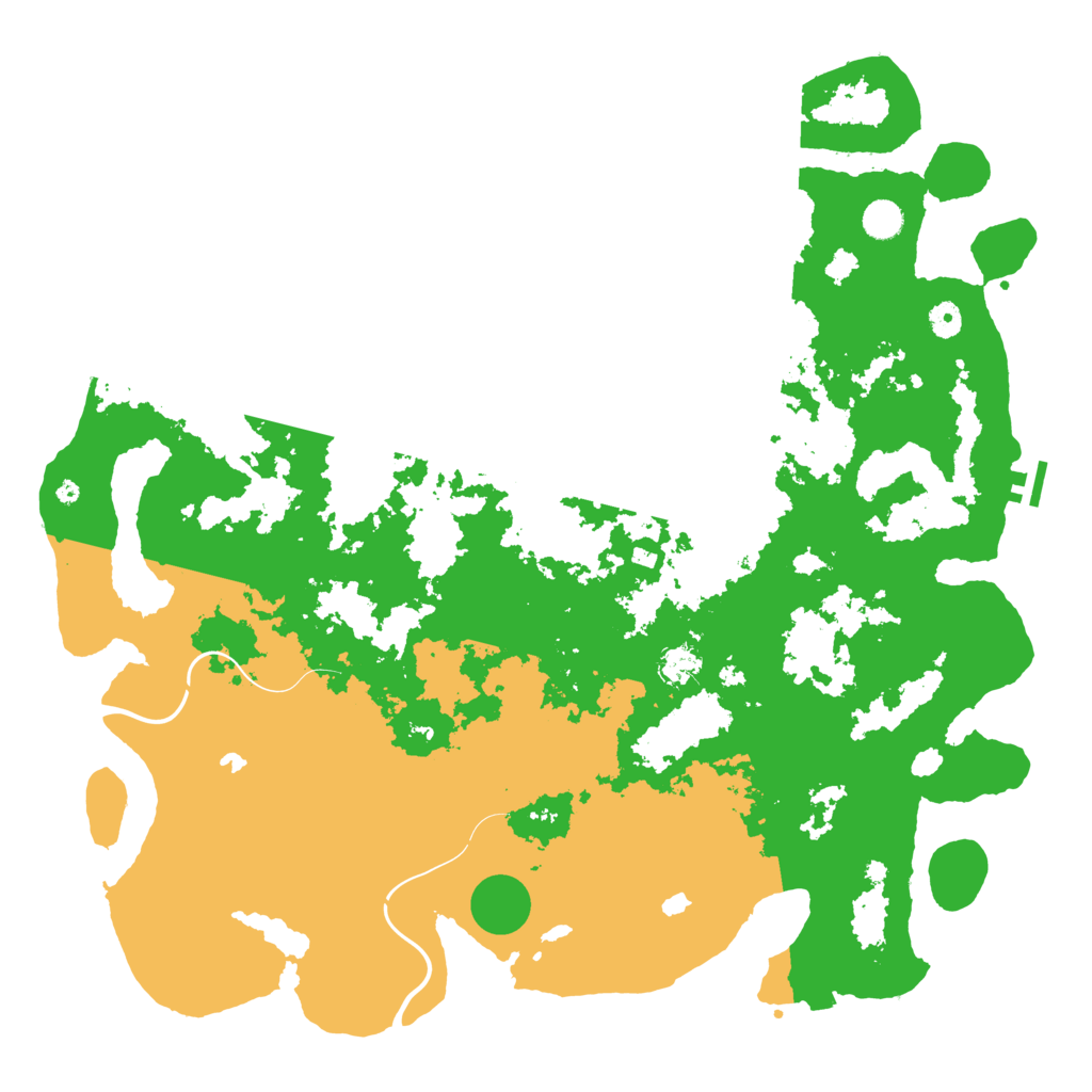 Biome Rust Map: Procedural Map, Size: 4800, Seed: 1235888863