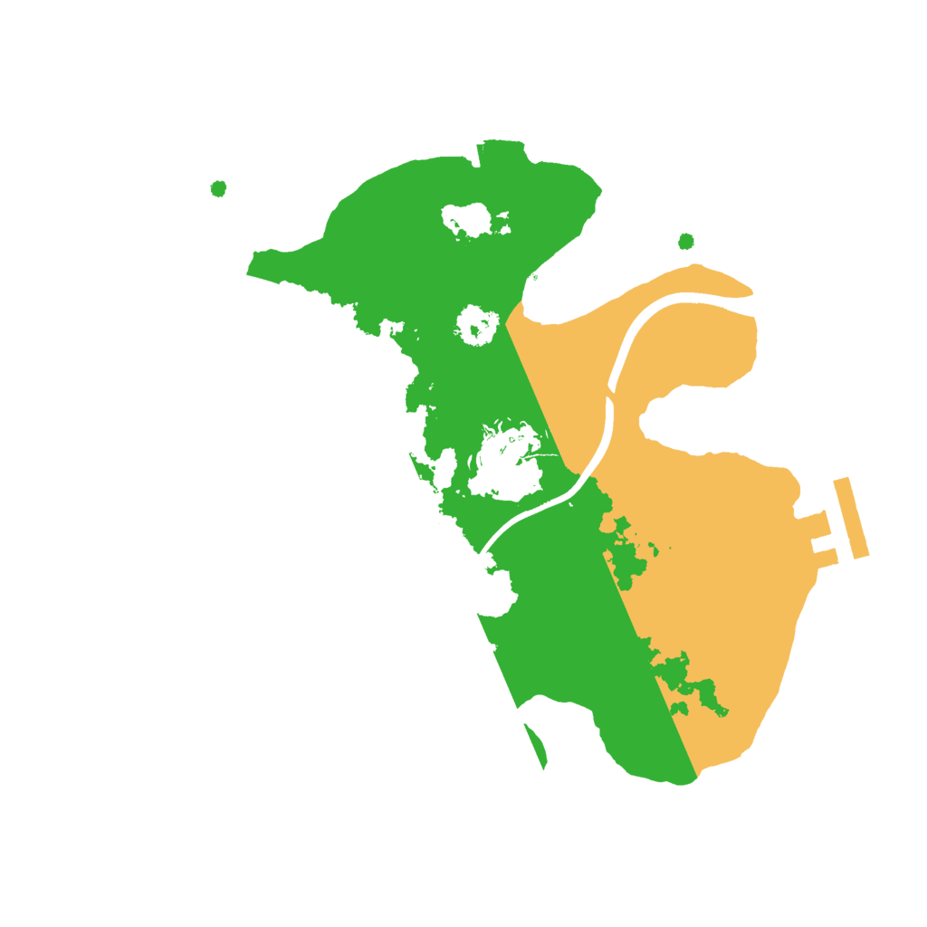 Biome Rust Map: Procedural Map, Size: 2300, Seed: 199561599