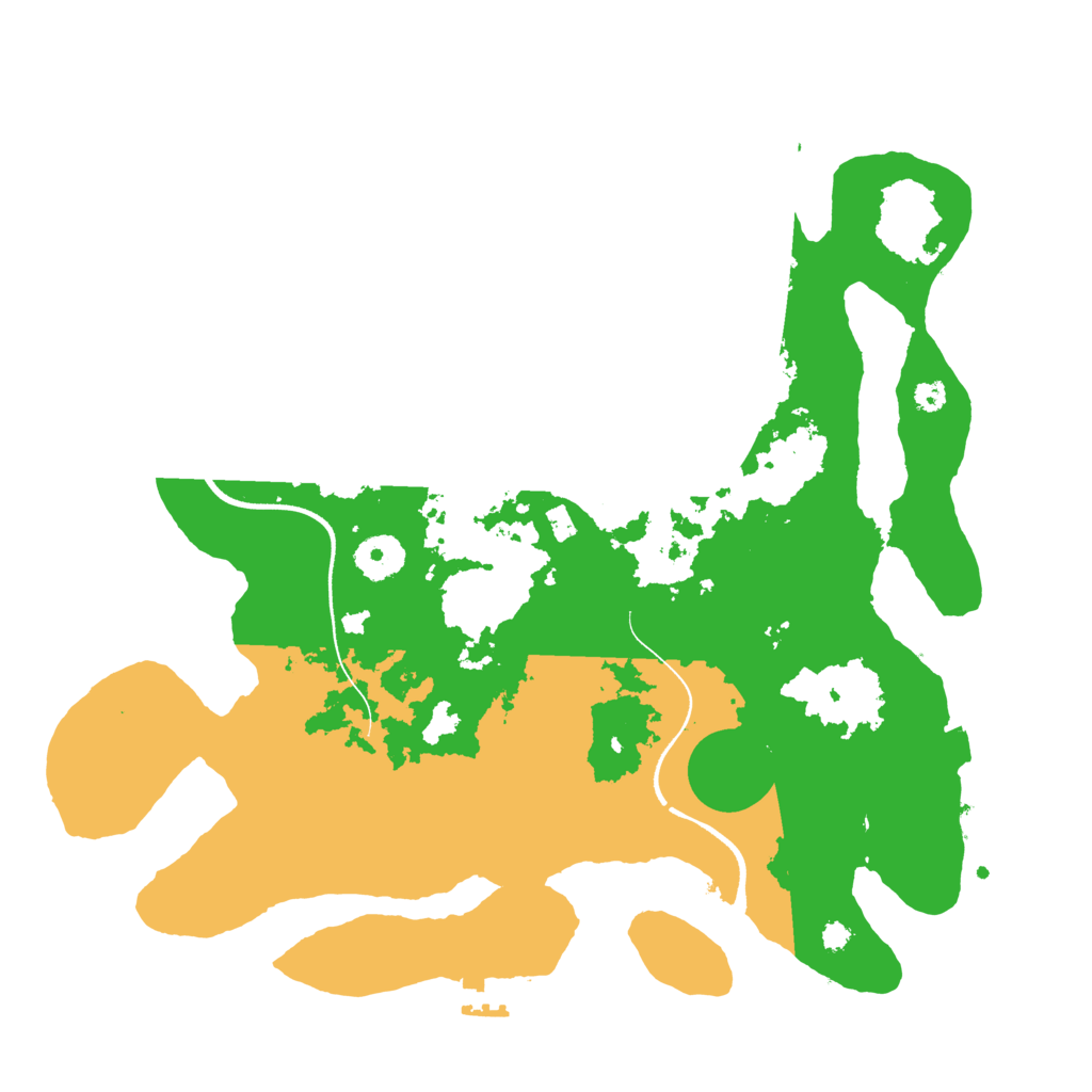 Biome Rust Map: Procedural Map, Size: 3500, Seed: 60226329