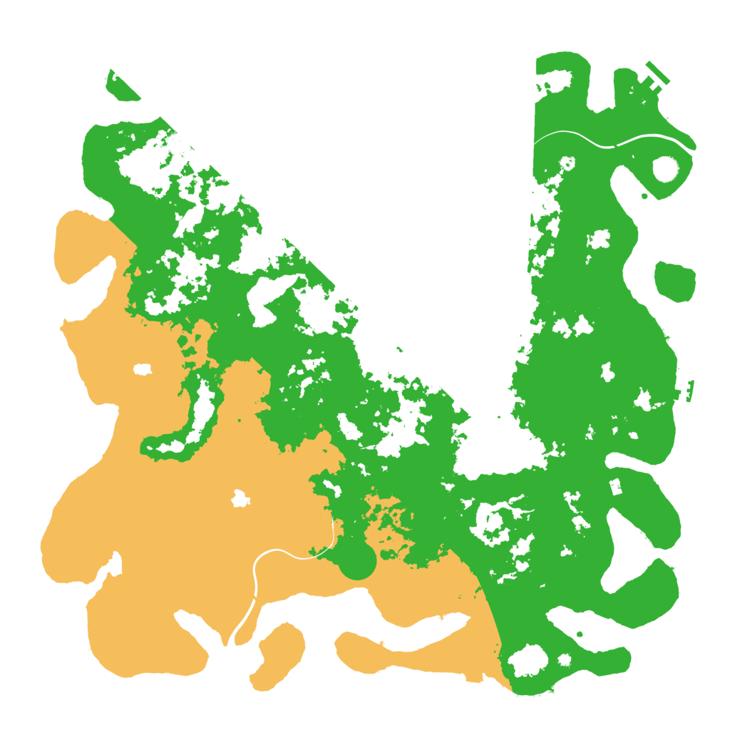 Biome Rust Map: Procedural Map, Size: 5000, Seed: 481984