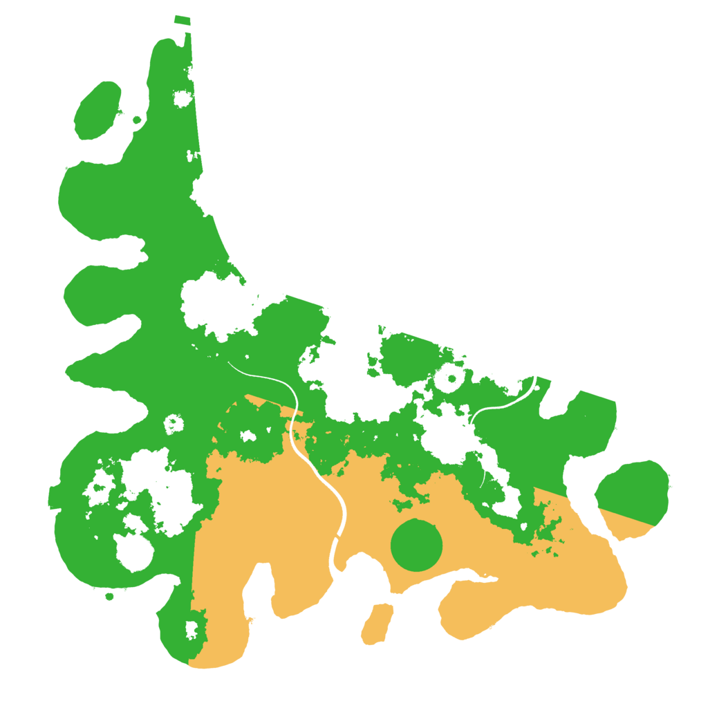 Biome Rust Map: Procedural Map, Size: 3600, Seed: 85411018