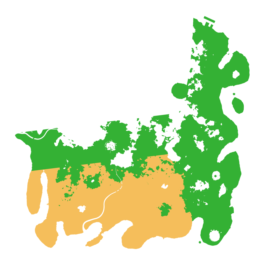 Biome Rust Map: Procedural Map, Size: 4500, Seed: 605921