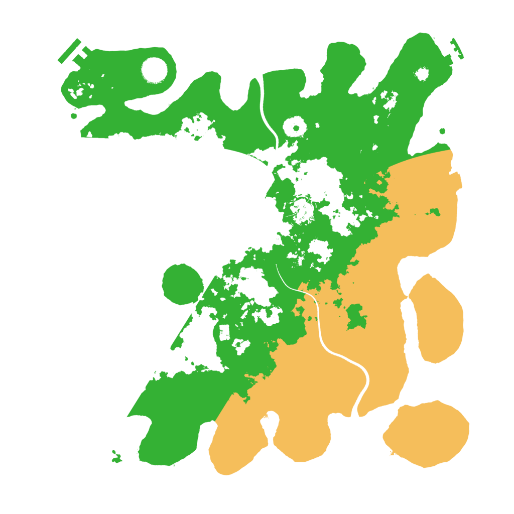 Biome Rust Map: Procedural Map, Size: 3500, Seed: 1206223688