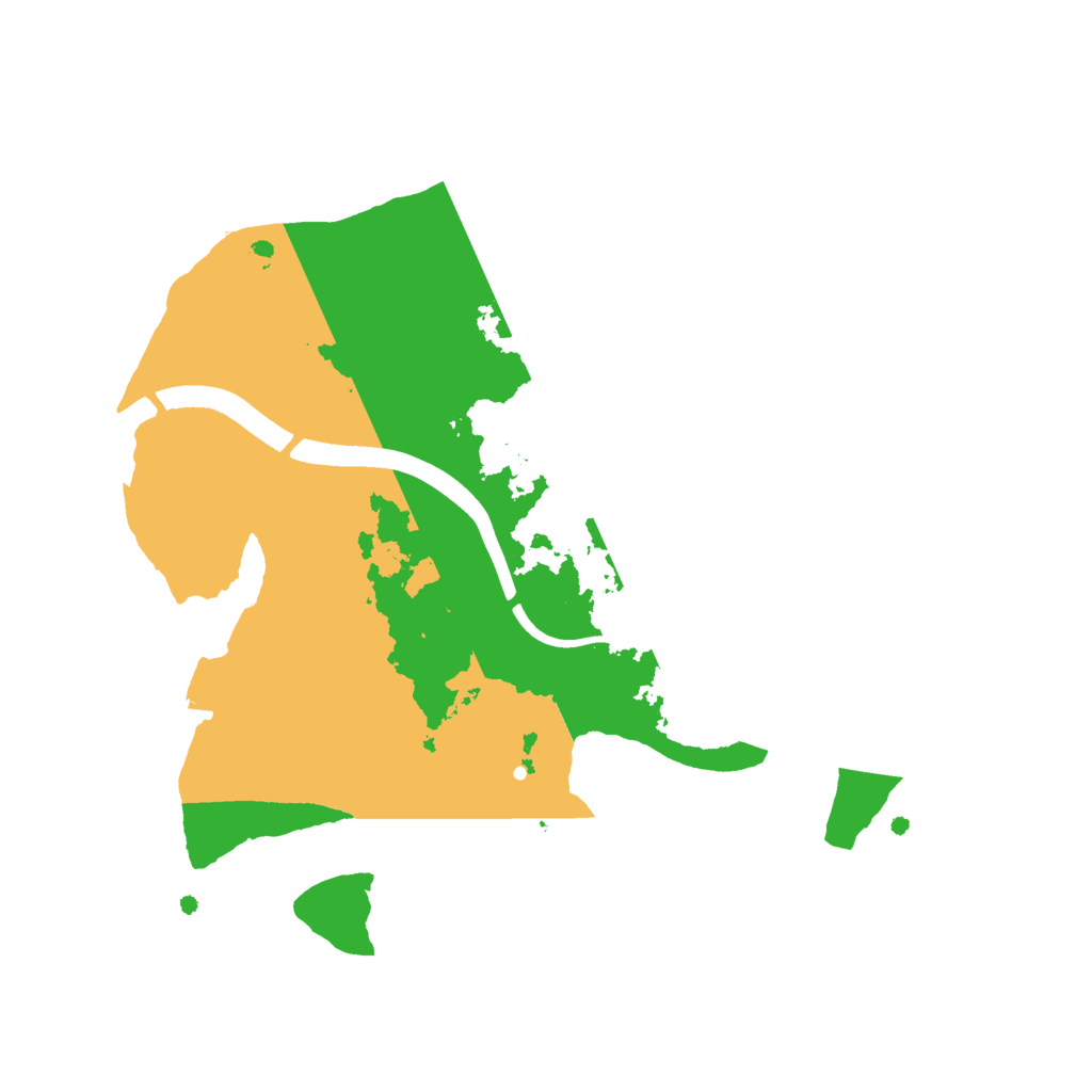 Biome Rust Map: Procedural Map, Size: 2400, Seed: 13478