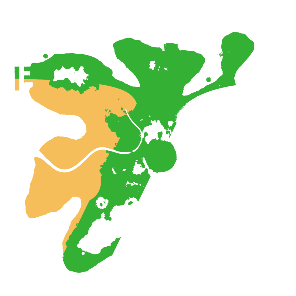 Biome Rust Map: Procedural Map, Size: 2500, Seed: 516688550