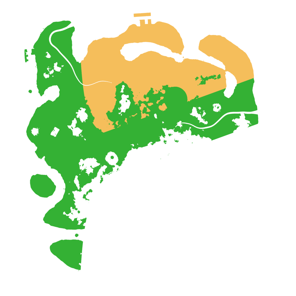 Biome Rust Map: Procedural Map, Size: 3500, Seed: 18273627