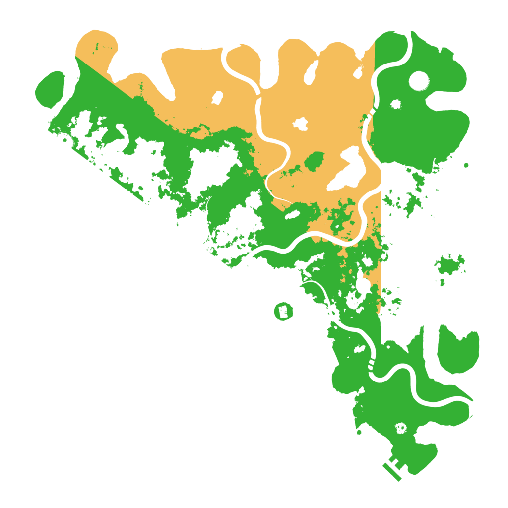 Biome Rust Map: Procedural Map, Size: 4500, Seed: 1611802528