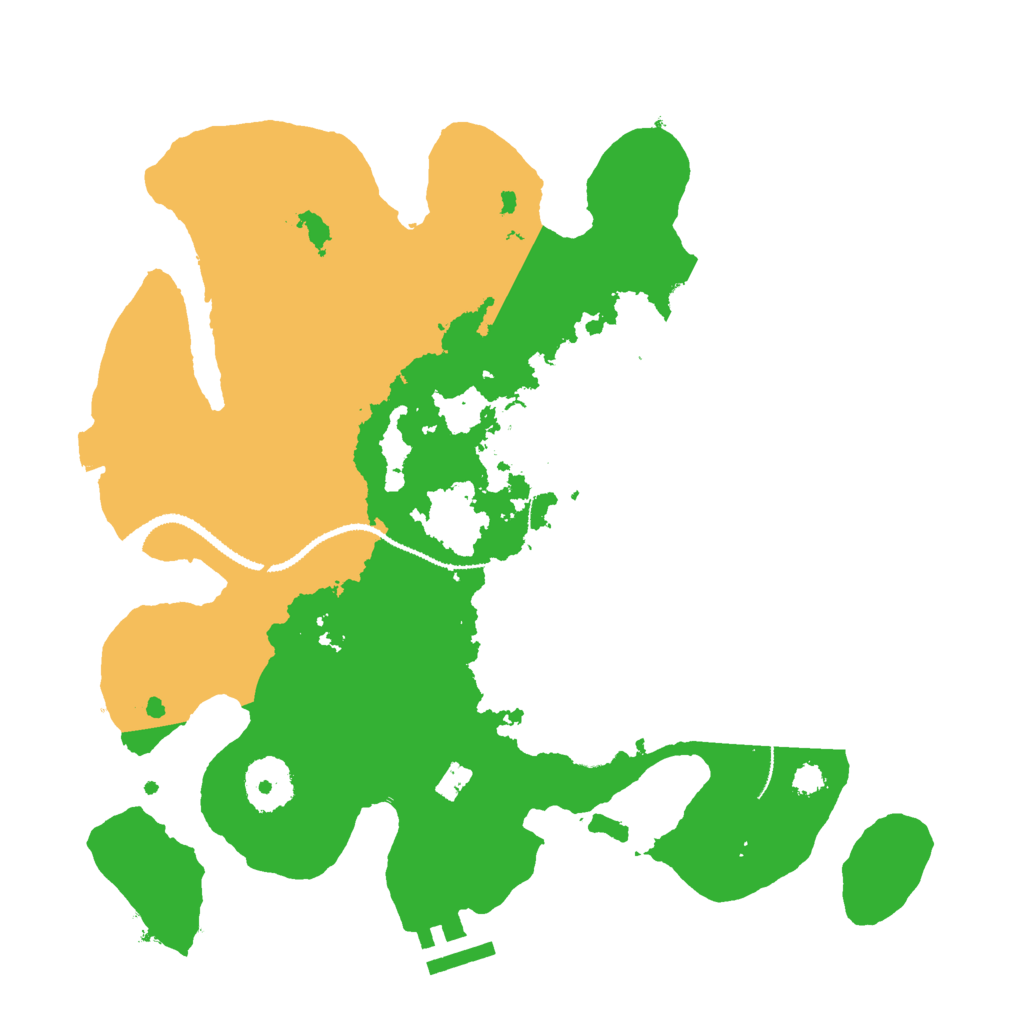 Biome Rust Map: Procedural Map, Size: 3000, Seed: 491428316