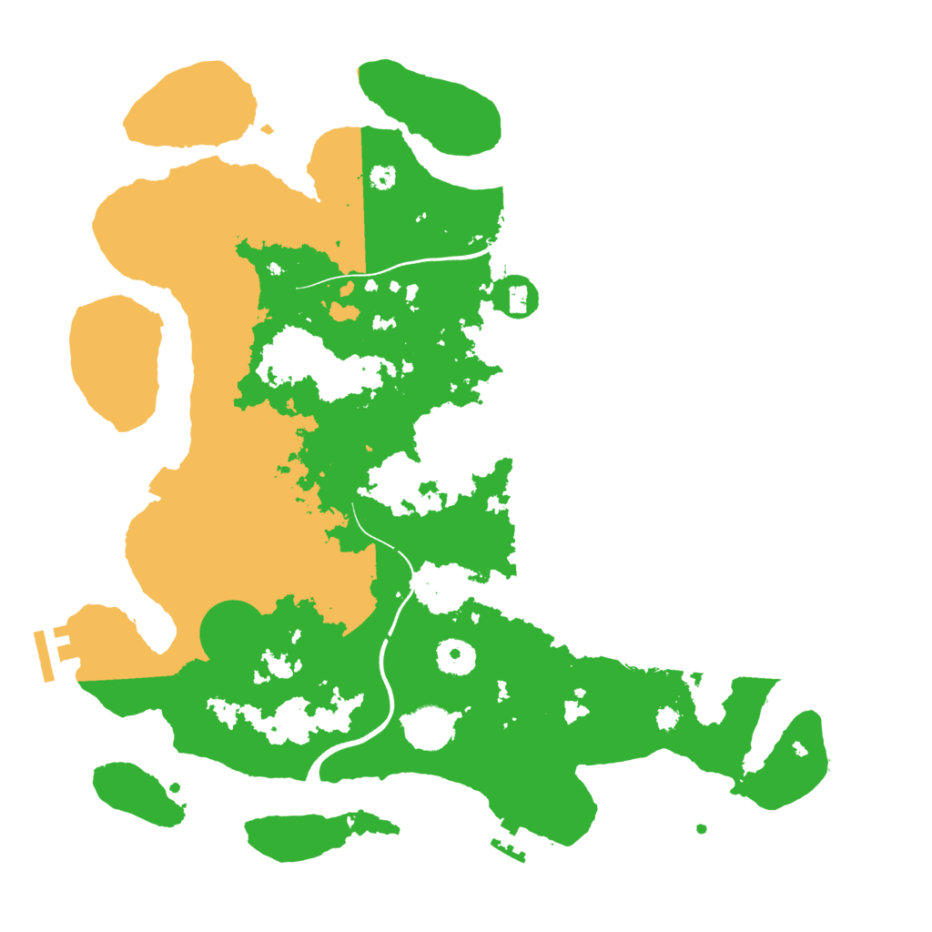 Biome Rust Map: Procedural Map, Size: 3650, Seed: 99414158
