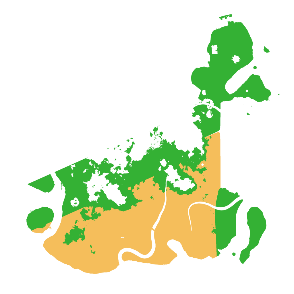 Biome Rust Map: Procedural Map, Size: 3500, Seed: 520032025
