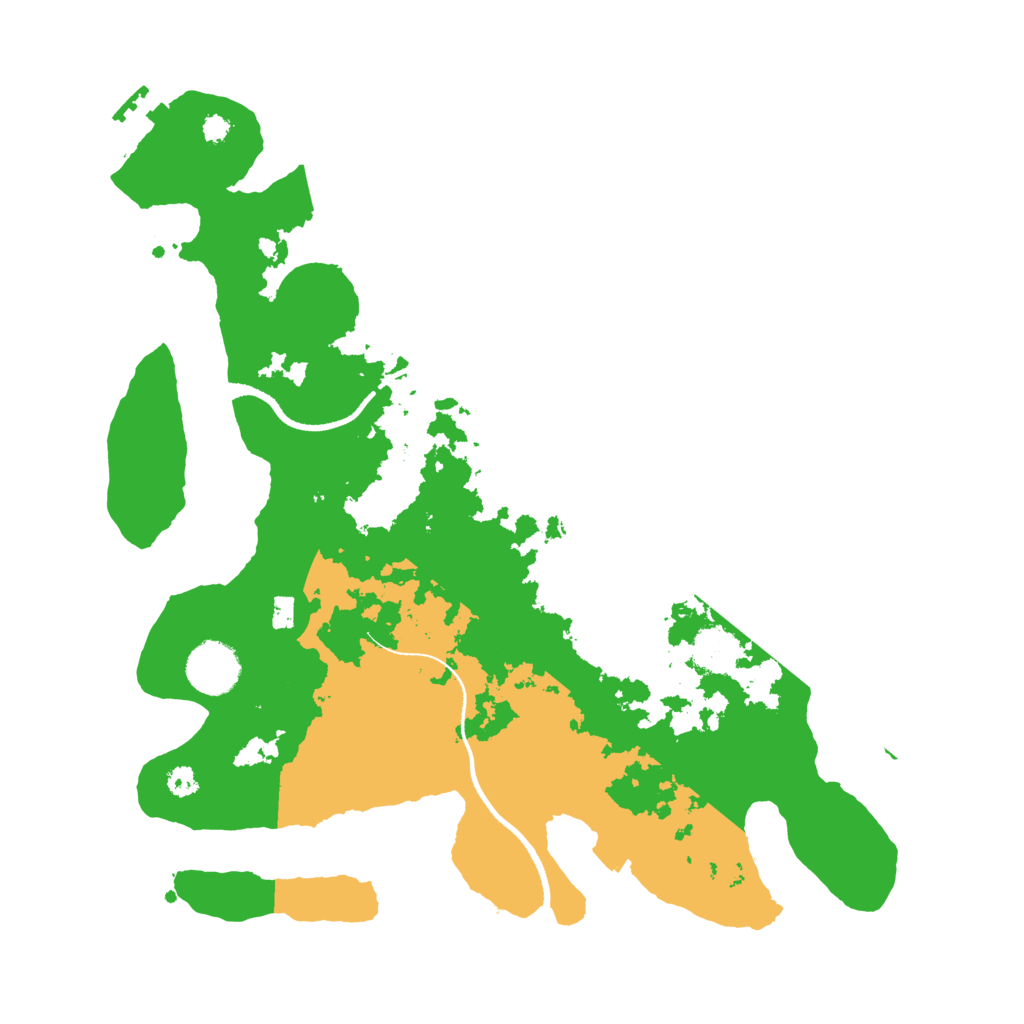 Biome Rust Map: Procedural Map, Size: 3400, Seed: 129846