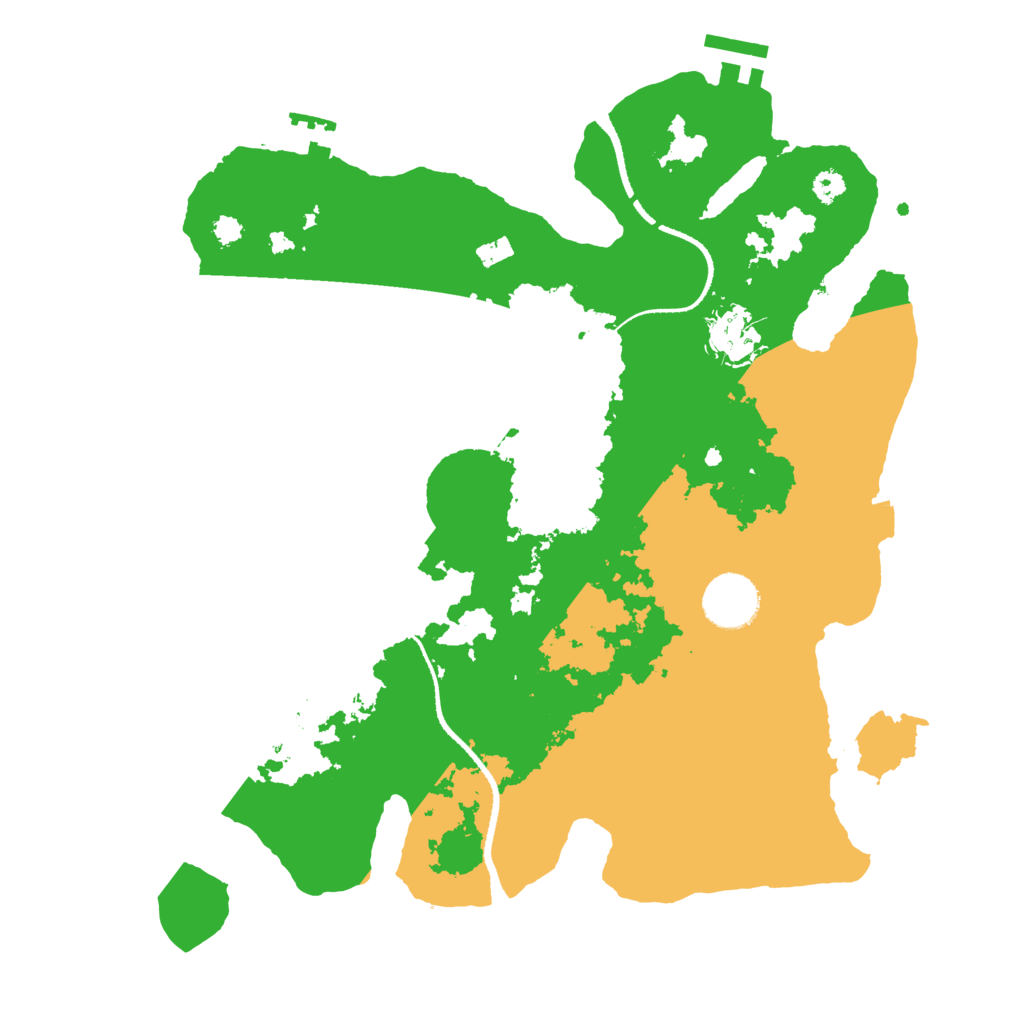Biome Rust Map: Procedural Map, Size: 3250, Seed: 206913979