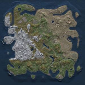 Thumbnail Rust Map: Procedural Map, Size: 4250, Seed: 844728571, 17 Monuments